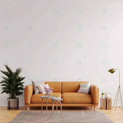 living room interior wall mockup warm tones with crcbcafb1d1 size5.91mb 4000x4000 - title:graphic home - اورچین فایل - format: - sku: - keywords: p_id:353984
