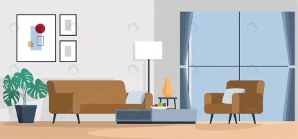 living room with sofa flat style vector illustrat crc9b5ccac4 size1.15mb - title:graphic home - اورچین فایل - format: - sku: - keywords: p_id:353984