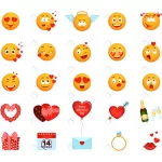 - love emoji with hearts illustration cartoon yello crce290952f size3.64mb - Home