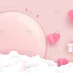 lovely pink background with heart balloons gift c crcfb92429f size4.38mb - title:Home - اورچین فایل - format: - sku: - keywords:وکتور,موکاپ,افکت متنی,پروژه افترافکت p_id:63922