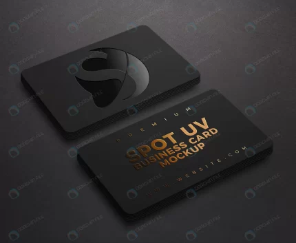 luxury black business card mockup with spot uv go crc41e53143 size56.55mb - title:graphic home - اورچین فایل - format: - sku: - keywords: p_id:353984