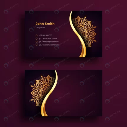 luxury business card design template with luxury crc736398ca size3.48mb - title:graphic home - اورچین فایل - format: - sku: - keywords: p_id:353984