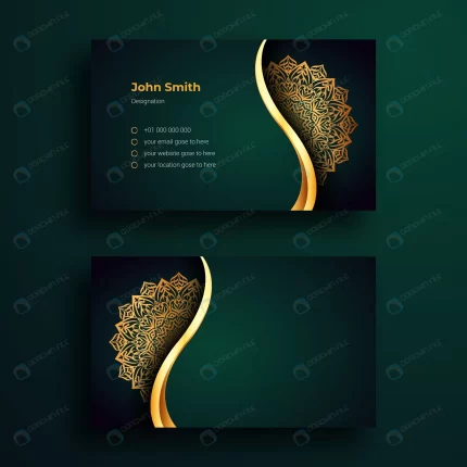 luxury business card design template with luxury crc90e11970 size4.17mb - title:graphic home - اورچین فایل - format: - sku: - keywords: p_id:353984