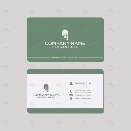 luxury business card green style rnd240 frp28610204 - title:graphic home - اورچین فایل - format: - sku: - keywords: p_id:353984
