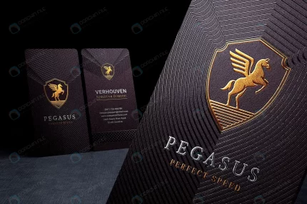 luxury business card logo mockup with foil stamped rnd376 frp15815027 - title:graphic home - اورچین فایل - format: - sku: - keywords: p_id:353984