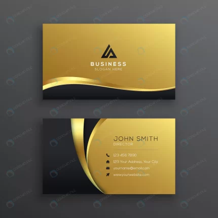 luxury business card template with golden wave.jp crc5e2efbf6 size1.63mb - title:graphic home - اورچین فایل - format: - sku: - keywords: p_id:353984
