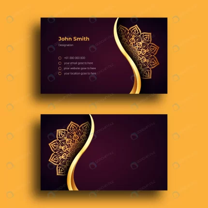 luxury business card template with luxury ornamen crcf64448a8 size3.50mb - title:graphic home - اورچین فایل - format: - sku: - keywords: p_id:353984