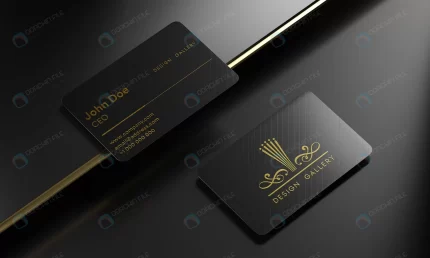 luxury dark business card logo mockup with stampi crc88f47efc size195.18mb - title:graphic home - اورچین فایل - format: - sku: - keywords: p_id:353984