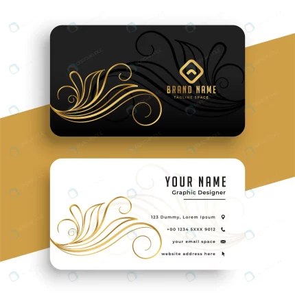 luxury floral golden business card design templat crc920f2814 size2.22mb - title:graphic home - اورچین فایل - format: - sku: - keywords: p_id:353984