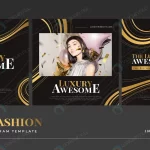 luxury gold fashion social media feed post templa crc7421594b size8.68mb - title:Home - اورچین فایل - format: - sku: - keywords:وکتور,موکاپ,افکت متنی,پروژه افترافکت p_id:63922