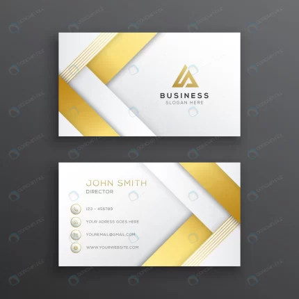 luxury gold white business card template crc267902ee size1.33mb - title:graphic home - اورچین فایل - format: - sku: - keywords: p_id:353984
