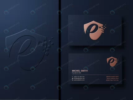luxury modern dark business card logo mockup with crc758bf0c9 size67.95mb - title:graphic home - اورچین فایل - format: - sku: - keywords: p_id:353984