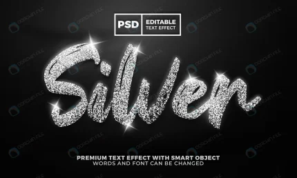 luxury silver glitter shiny editable text effect crc02478ee0 size16.19mb - title:graphic home - اورچین فایل - format: - sku: - keywords: p_id:353984