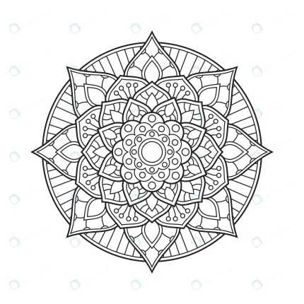 mandala arabesque coloring page book illustration crccf794924 size1.81mb - title:graphic home - اورچین فایل - format: - sku: - keywords: p_id:353984