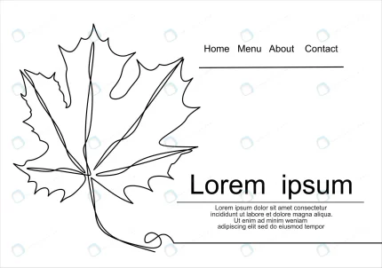 maple leaf line art botany natural ecology concept rnd879 frp31526318 - title:graphic home - اورچین فایل - format: - sku: - keywords: p_id:353984