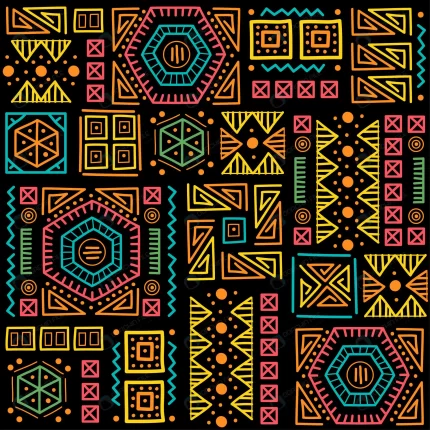 mayan patchwork seamless pattern bright multicolor rnd549 frp27460514 1 - title:graphic home - اورچین فایل - format: - sku: - keywords: p_id:353984