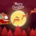 merry christmas card with santa must ride sleigh crc70b67c26 size6.39mb - title:Home - اورچین فایل - format: - sku: - keywords:وکتور,موکاپ,افکت متنی,پروژه افترافکت p_id:63922