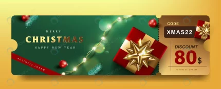 merry christmas gift promotion coupon banner with crc9052218c size4.34mb - title:graphic home - اورچین فایل - format: - sku: - keywords: p_id:353984