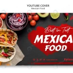mexican food restaurant youtube cover template rnd301 frp31207769 - title:Home - اورچین فایل - format: - sku: - keywords:وکتور,موکاپ,افکت متنی,پروژه افترافکت p_id:63922