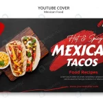 mexican food restaurant youtube cover template rnd754 frp31207768 - title:Home - اورچین فایل - format: - sku: - keywords:وکتور,موکاپ,افکت متنی,پروژه افترافکت p_id:63922