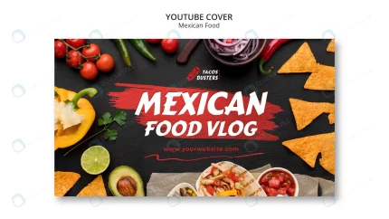 mexican food restaurant youtube cover template rnd806 frp31207767 - title:graphic home - اورچین فایل - format: - sku: - keywords: p_id:353984
