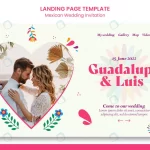 mexican wedding invitation landing page rnd294 frp23675603 - title:Home - اورچین فایل - format: - sku: - keywords:وکتور,موکاپ,افکت متنی,پروژه افترافکت p_id:63922