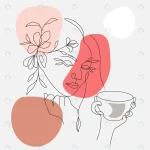 - minimal beautiful woman flowers drinking coffee e crc902added size2.20mb - Home