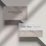 minimalist visiting business card mockup rnd377 frp13303909 - title:Home - اورچین فایل - format: - sku: - keywords:وکتور,موکاپ,افکت متنی,پروژه افترافکت p_id:63922