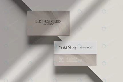 minimalist visiting business card mockup rnd377 frp13303909 - title:graphic home - اورچین فایل - format: - sku: - keywords: p_id:353984