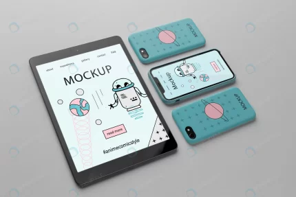 minimalistic design mock up with tablet device sm crc5db265d2 size51.96mb - title:graphic home - اورچین فایل - format: - sku: - keywords: p_id:353984