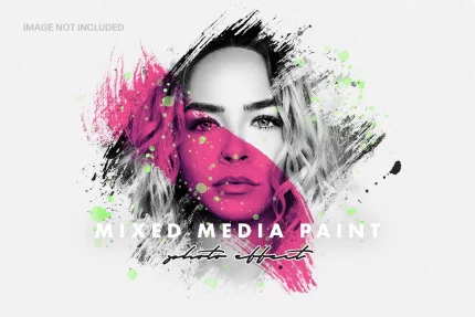 mixed media paint photo effect template crc65510f9b size28.30mb 1 - title:graphic home - اورچین فایل - format: - sku: - keywords: p_id:353984