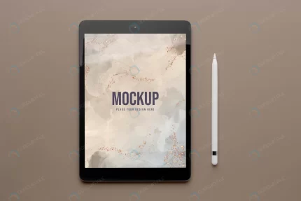 mock up tablet screen pen assortment crc5963687c size53.89mb - title:graphic home - اورچین فایل - format: - sku: - keywords: p_id:353984