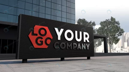 mockup 3d logo facade sign standing in front of m crc3e5362fb size44.42mb - title:graphic home - اورچین فایل - format: - sku: - keywords: p_id:353984