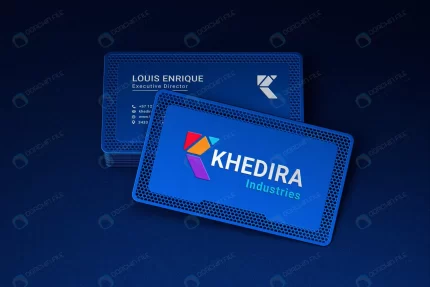 mockup modern metal business card with custom las crc92d6c3e6 size116.75mb - title:graphic home - اورچین فایل - format: - sku: - keywords: p_id:353984