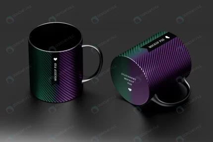 mockup two black mugs with editable surface desig crc8af06db3 size51.09mb - title:graphic home - اورچین فایل - format: - sku: - keywords: p_id:353984