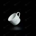 mockup white mug black background with reflection crca615714a size12.22mb - title:Home - اورچین فایل - format: - sku: - keywords:وکتور,موکاپ,افکت متنی,پروژه افترافکت p_id:63922