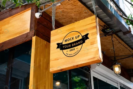 mockup wooden signboard coffee shop crc0efc8810 size98.42mb - title:graphic home - اورچین فایل - format: - sku: - keywords: p_id:353984