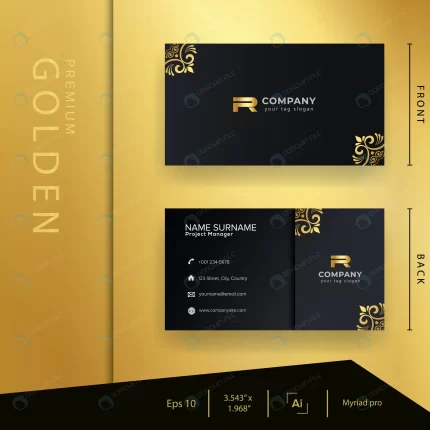 modern black golden business card with luxury sty crcbb3db69e size3.72mb - title:graphic home - اورچین فایل - format: - sku: - keywords: p_id:353984