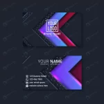 - modern business card template with abstract geome crca35b2548 size5.13mb - Home