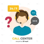 - modern call center concept flat design crc55ae265b size0.56mb - Home