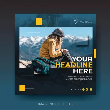 modern square blue instagram travel social media post feed template - title:graphic home - اورچین فایل - format: - sku: - keywords: p_id:353984