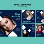 - modern style concept social media post template - Home