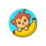 - monkey banana vector illustration cute monkey car crc0f25e22c size0.71mb - Home