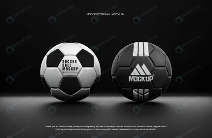 monochromatic soccer ball mock up rnd391 frp30123078 - title:graphic home - اورچین فایل - format: - sku: - keywords: p_id:353984