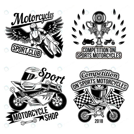 motoclub set with isolated monochrome images moto crcacf74043 size4.74mb - title:graphic home - اورچین فایل - format: - sku: - keywords: p_id:353984