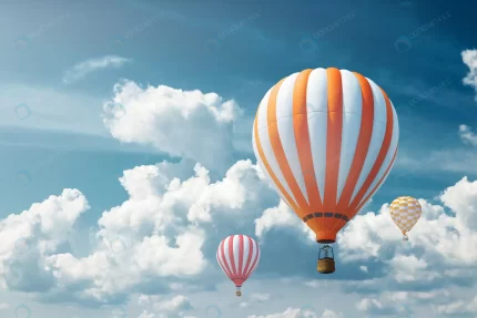 multicolored large balloons against blue sky trave rnd145 frp4675231 - title:graphic home - اورچین فایل - format: - sku: - keywords: p_id:353984
