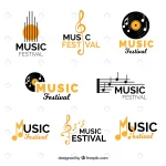 music festival logo collection with flat design rnd929 frp2360750 1 - title:Home - اورچین فایل - format: - sku: - keywords:وکتور,موکاپ,افکت متنی,پروژه افترافکت p_id:63922