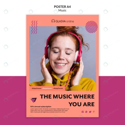music poster template crcf5d4395e size49.85mb - title:graphic home - اورچین فایل - format: - sku: - keywords: p_id:353984