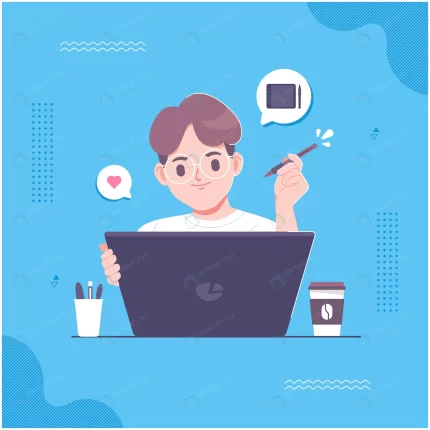 nerdy graphic designer character illustration crcaca88d26 size0.94mb - title:graphic home - اورچین فایل - format: - sku: - keywords: p_id:353984
