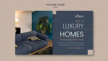 new home interior design youtube cover template rnd287 frp31206974 - title:graphic home - اورچین فایل - format: - sku: - keywords: p_id:353984